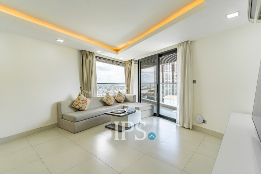 Duplex 2 Bedroom Penthouse For Rent - Tonle Bassac, Phnom Penh