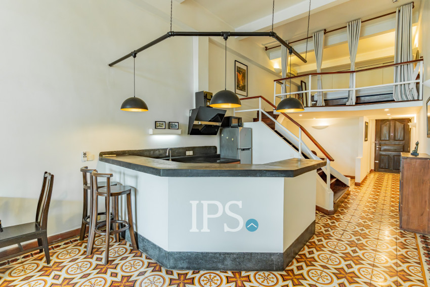 Renovated Loft 1 Bedroom For Rent - Phsar Kandal 1, Phnom Penh