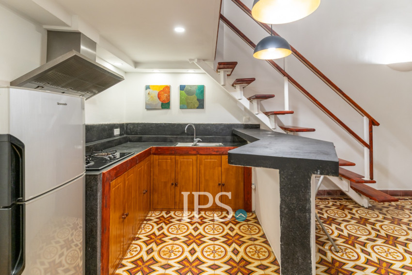 61 Sqm Loft Studio Apartment For Rent - Riverside, Phsar Kandal 1, Phnom Penh