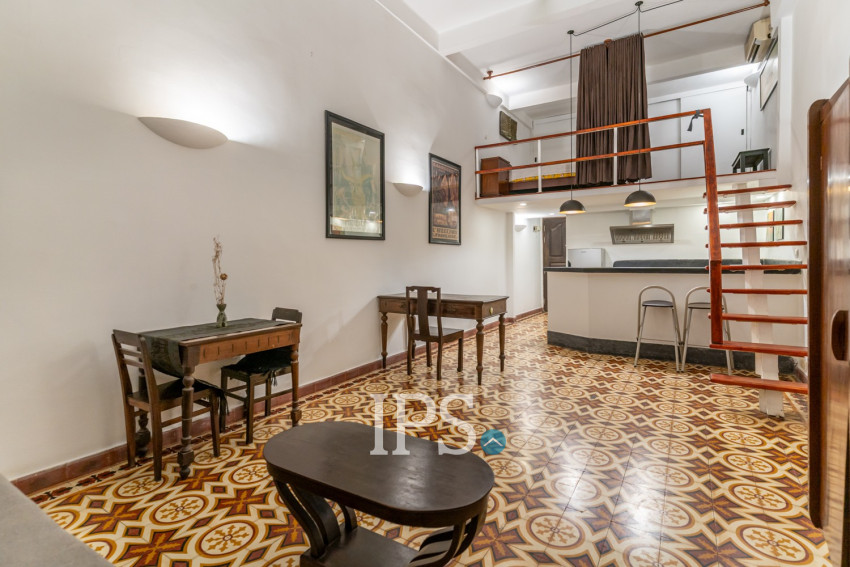 61 Sqm Loft Studio Apartment For Rent - Riverside, Phsar Kandal 1, Phnom Penh