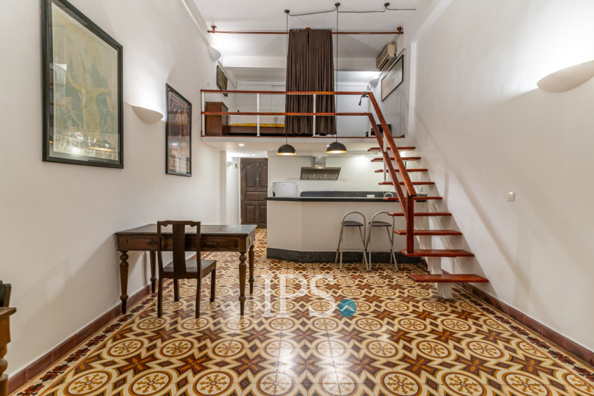 61 Sqm Loft Studio Apartment For Rent - Riverside, Phsar Kandal 1, Phnom Penh