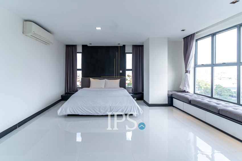 Duplex 3 Bedroom Penthouse Serviced Apartment For Rent - Boeung Kak 1, Phnom Penh