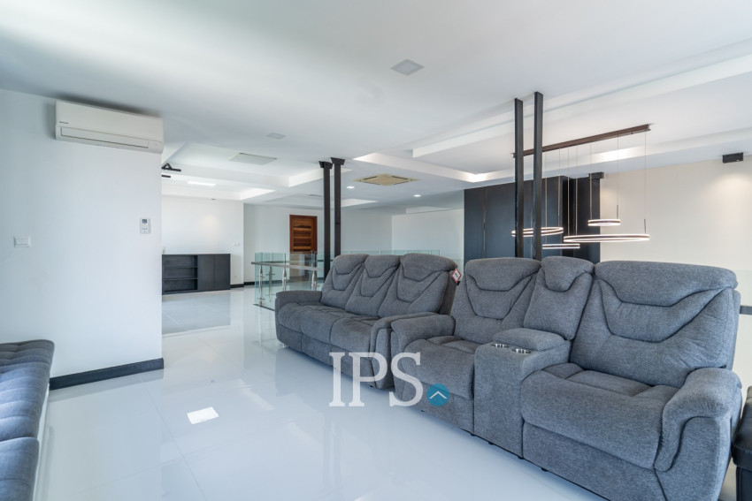 Duplex 3 Bedroom Penthouse Serviced Apartment For Rent - Boeung Kak 1, Phnom Penh