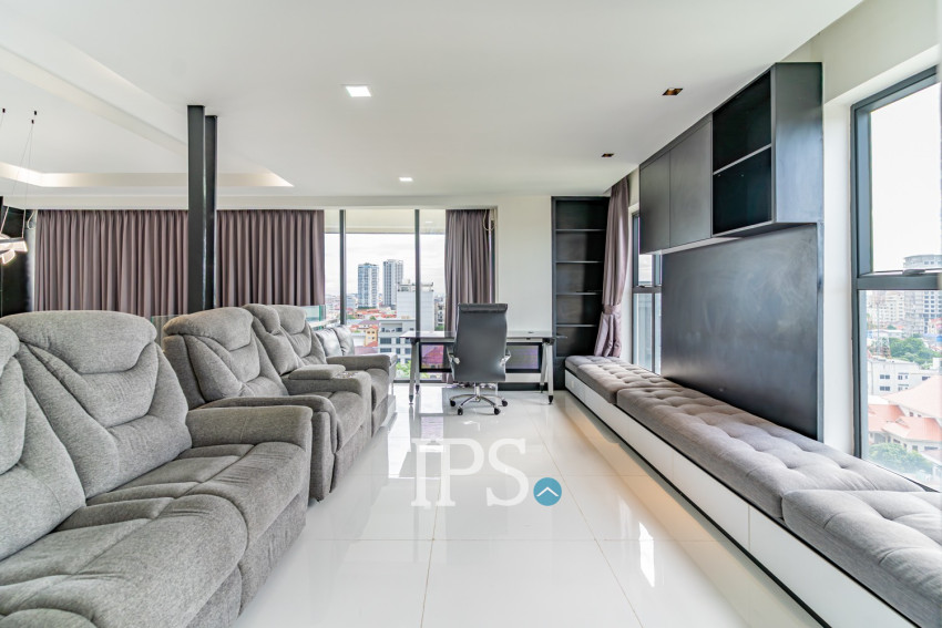Duplex 2 Bedroom Penthouse Serviced Apartment For Rent - Boeung Kak 1, Phnom Penh