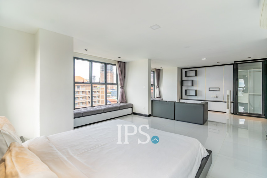 Duplex 2 Bedroom Penthouse Serviced Apartment For Rent - Boeung Kak 1, Phnom Penh