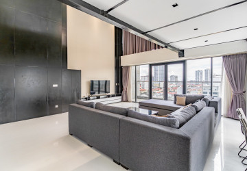 Duplex 2 Bedroom Penthouse Serviced Apartment For Rent - Boeung Kak 1, Phnom Penh thumbnail