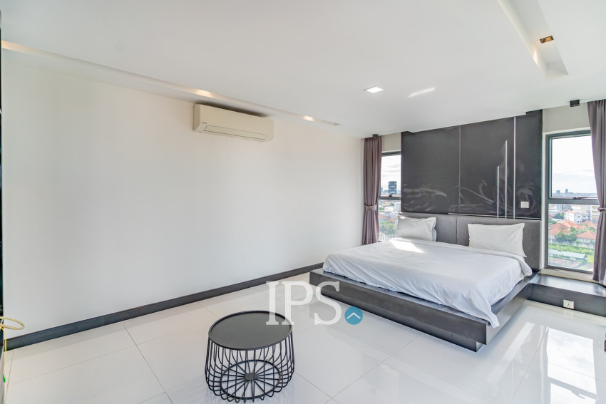 Duplex 2 Bedroom Penthouse Serviced Apartment For Rent - Boeung Kak 1, Phnom Penh