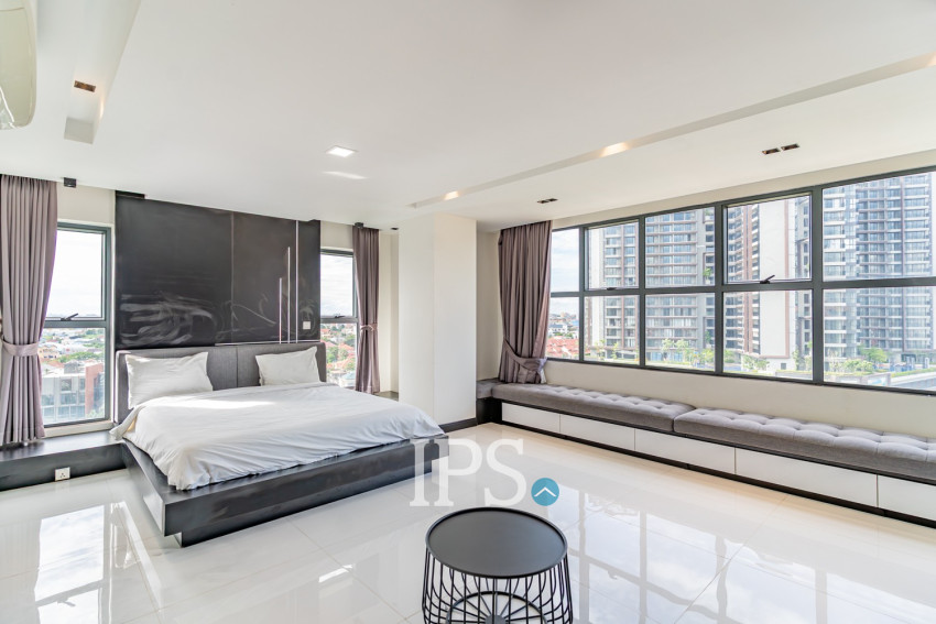 Duplex 2 Bedroom Penthouse Serviced Apartment For Rent - Boeung Kak 1, Phnom Penh