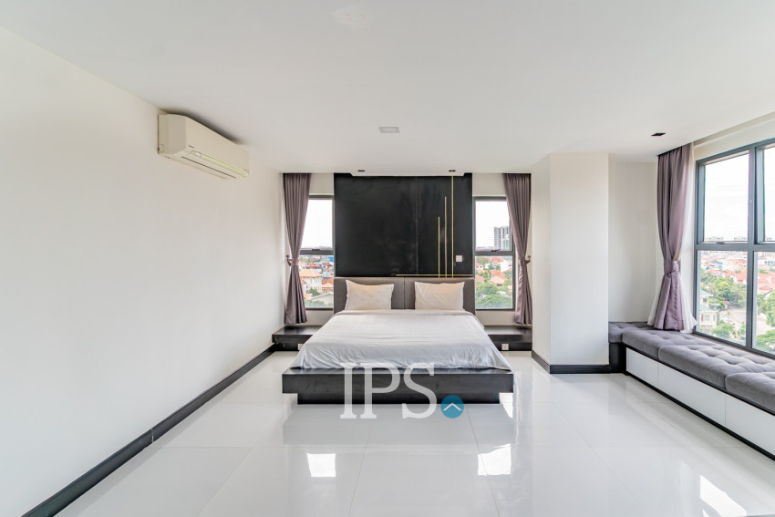 Duplex 2 Bedroom Penthouse Serviced Apartment For Rent - Boeung Kak 1, Phnom Penh