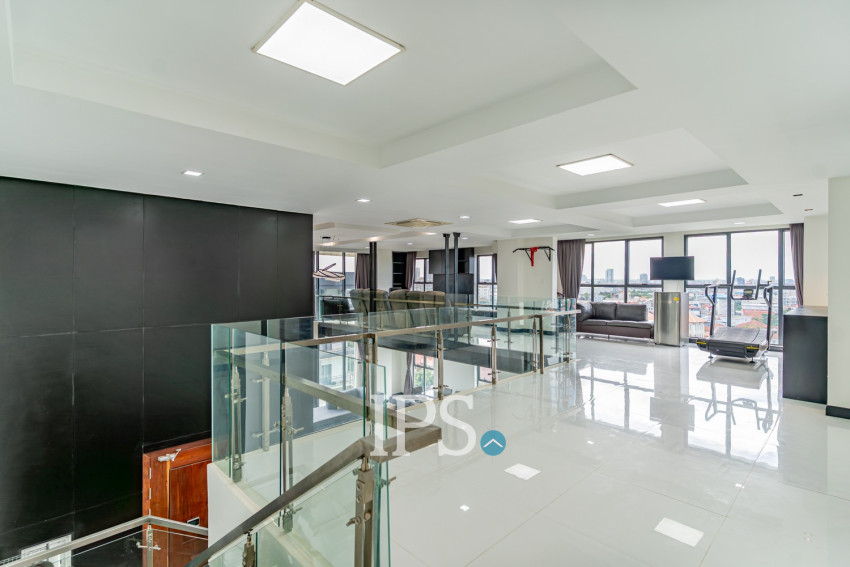 Duplex 2 Bedroom Penthouse Serviced Apartment For Rent - Boeung Kak 1, Phnom Penh