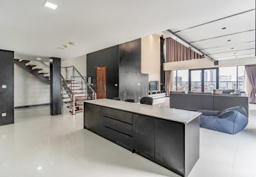 Duplex 2 Bedroom Penthouse Serviced Apartment For Rent - Boeung Kak 1, Phnom Penh thumbnail