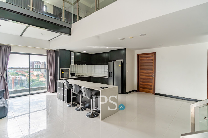 Duplex 2 Bedroom Penthouse Serviced Apartment For Rent - Boeung Kak 1, Phnom Penh