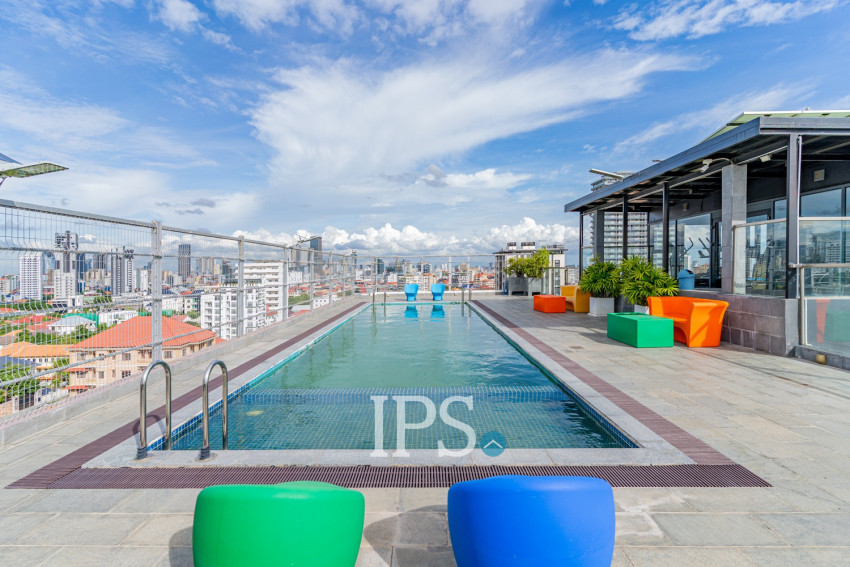 Duplex 2 Bedroom Penthouse Serviced Apartment For Rent - Boeung Kak 1, Phnom Penh