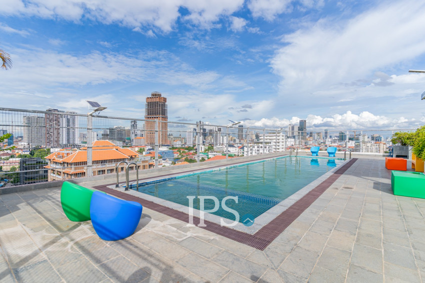 Duplex 2 Bedroom Penthouse Serviced Apartment For Rent - Boeung Kak 1, Phnom Penh