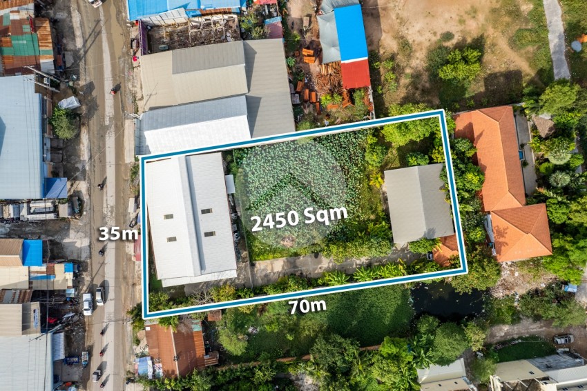 2100 Sqm Commercial Land with Warehouse For Rent - Krang Thnong, Phnom Penh