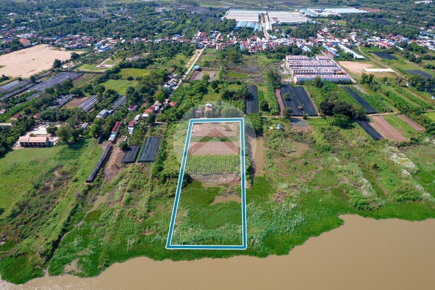 6,740 Sqm Riverfront Land For Sale - Sa Ang, Kandal Province
