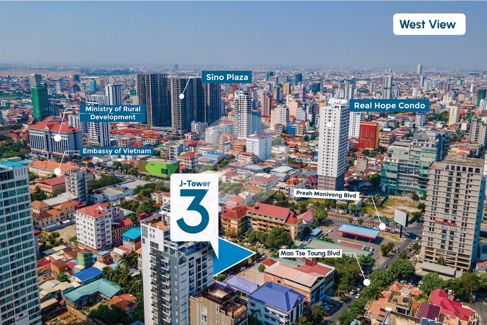 Type B 3-Bedroom Condo For Sale - J Tower 3, Tonle Bassac, Phnom Penh - Image 44 Type B 3-Bedroom Condo For Sale - J Tower 3, Tonle Bassac, Phnom Penh - Image 44