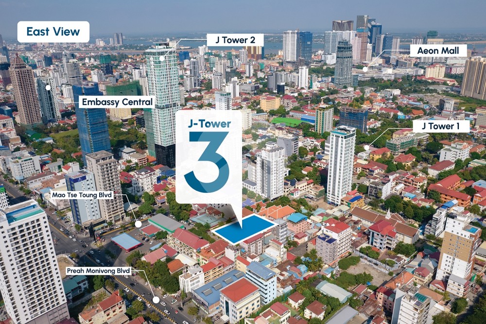 Type B 3-Bedroom Condo For Sale - J Tower 3, Tonle Bassac, Phnom Penh - Image 43 Type B 3-Bedroom Condo For Sale - J Tower 3, Tonle Bassac, Phnom Penh - Image 43