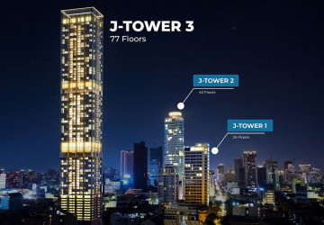 Type B 3-Bedroom Condo For Sale - J-Tower 3, Tonle Bassac, Phnom Penh thumbnail