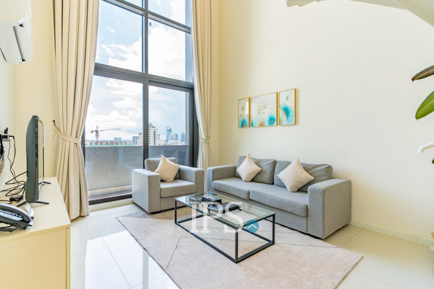 Loft 1 Bedroom Serviced  Apartment For Rent - Boeung Kak 1, Phnom Penh