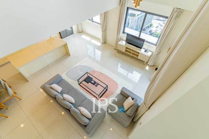 Duplex 3 Bedroom Serviced Apartment For Rent - Boeung Kak 1, Phnom Penh