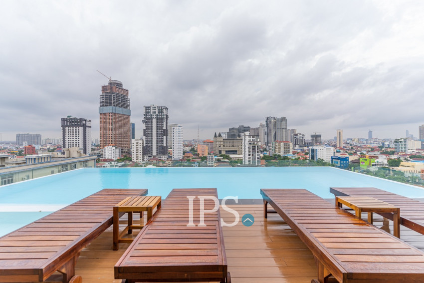 40 Sqm Studio Apartment For Rent - Boeung Kak 2, Phnom Penh