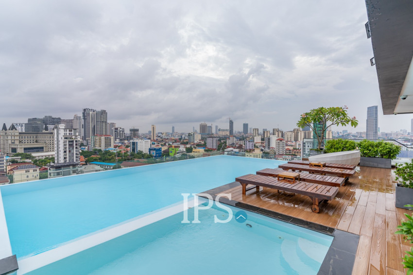 40 Sqm Studio Apartment For Rent - Boeung Kak 2, Phnom Penh