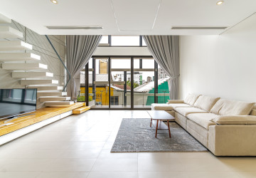 Duplex 2 Bedroom Serviced Condo For Rent - Condo 240, Chakto Muk, Phnom Penh - Image 2