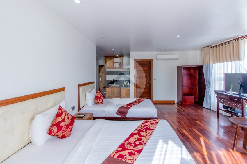 50 Sqm Studio Apartment For Rent - Riverside,  Slor Kram,  Siem Reap