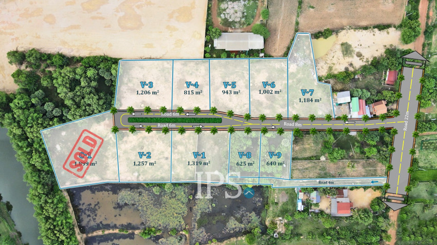 815 Sqm Land For Sale - Next to Golf Course, Svay Dangkum, Siem Reap