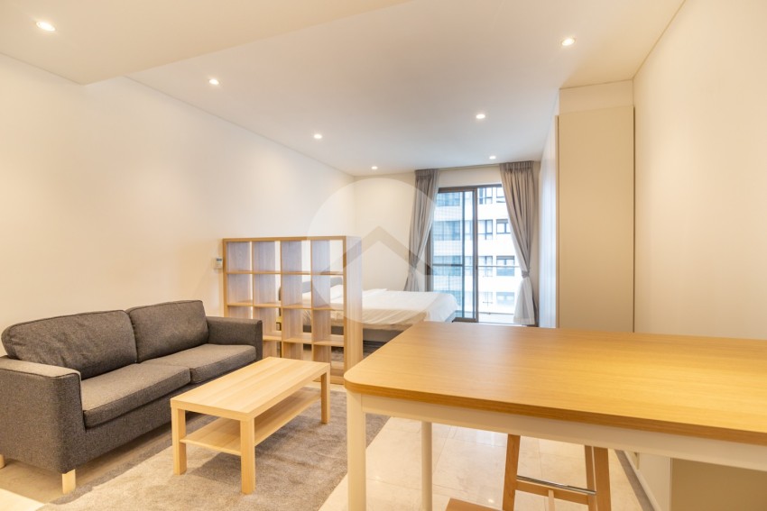 50 Sqm Studio For Rent - Embassy Residences, Tonle Bassac, Phnom Penh