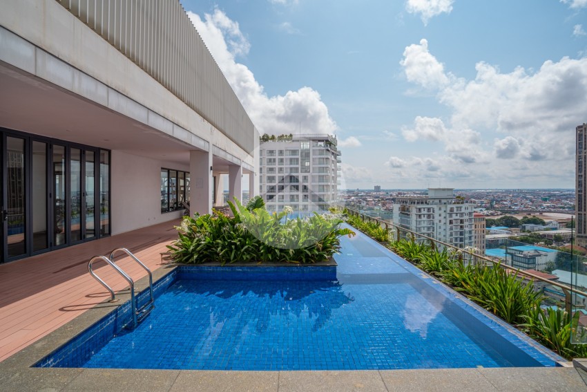 50 Sqm Studio For Rent - Embassy Residences, Tonle Bassac, Phnom Penh
