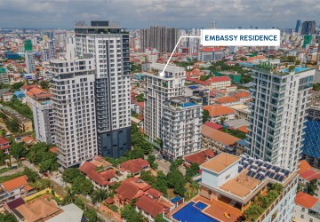 50 Sqm Studio For Rent - Embassy Residences, Tonle Bassac, Phnom Penh thumbnail