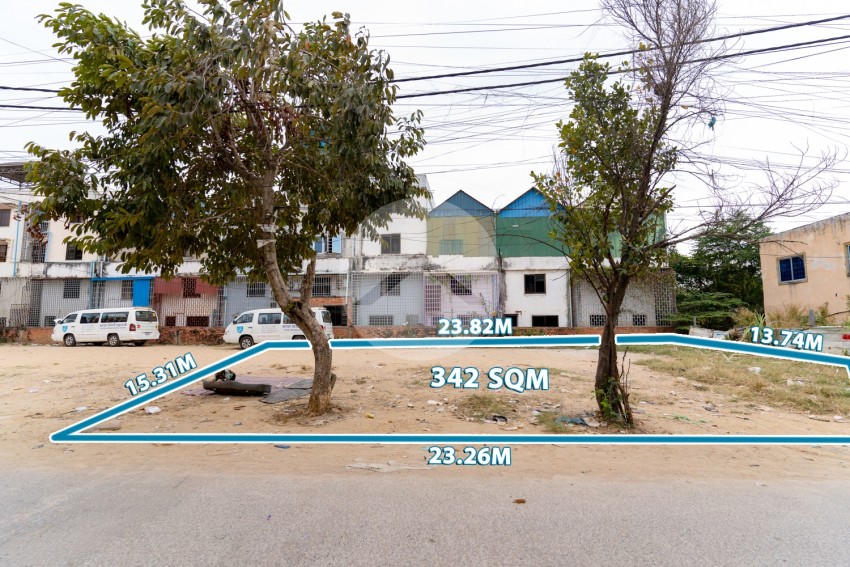 342 Sqm Residential Land For Sale - Teuk Thla, Sen Sok, Phnom Penh