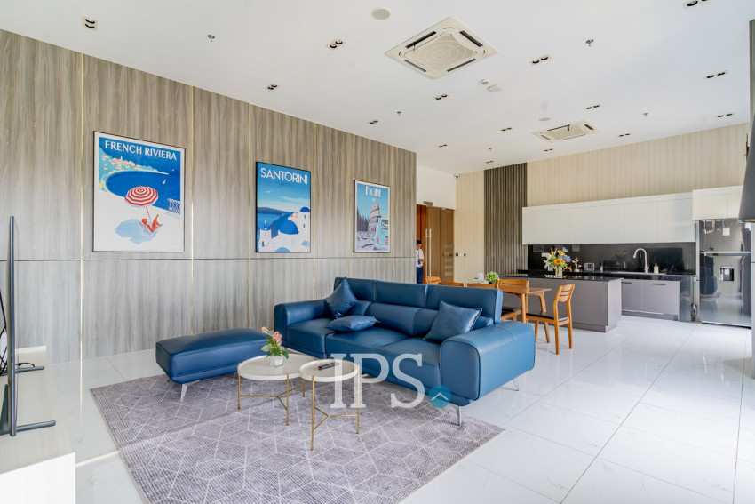 3 Bedroom Serviced Apartment For Rent - Tonle Bassac, Phnom Penh