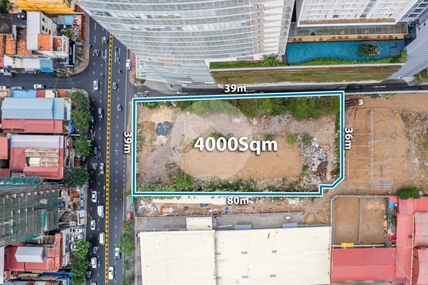 4000 Sqm Commercial Land For Rent - Phsar Depou 1, Toul Kork, Phnom Penh