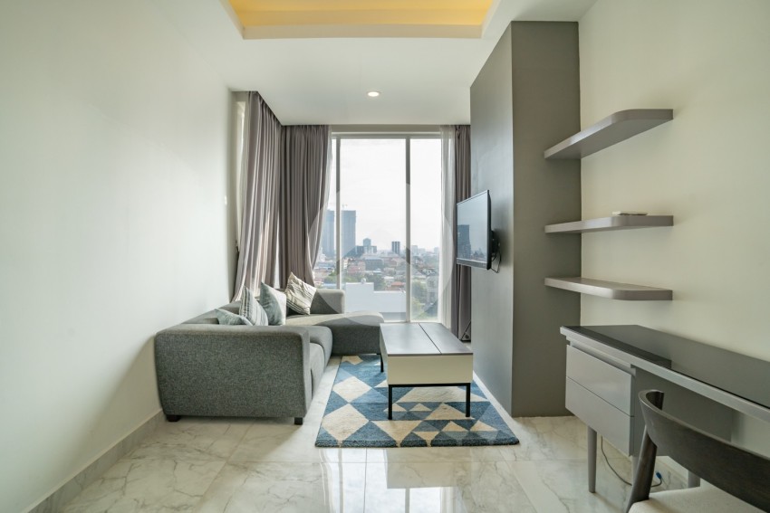 1 Bedroom Condo For Studio For Rent- J Tower 1, Tonle Bassac, Phnom Penh