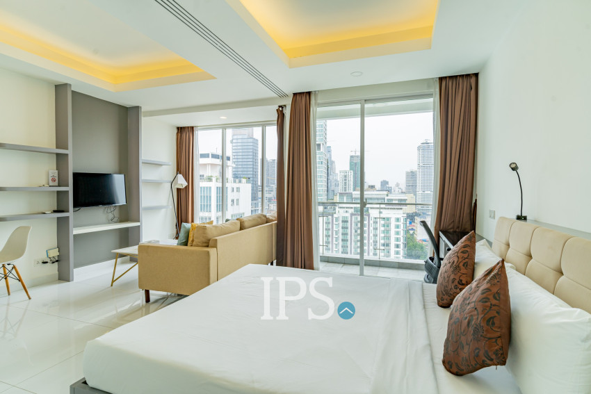 45 Sqm Studio For Rent - J Tower 1, Tonle Bassac, Phnom Penh