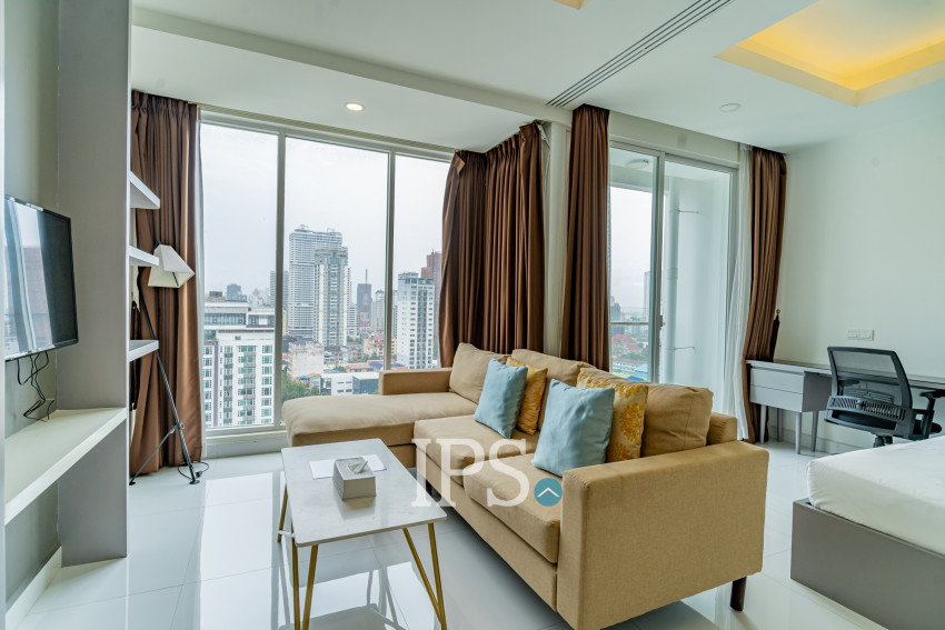 45 Sqm Studio For Rent - J Tower 1, Tonle Bassac, Phnom Penh