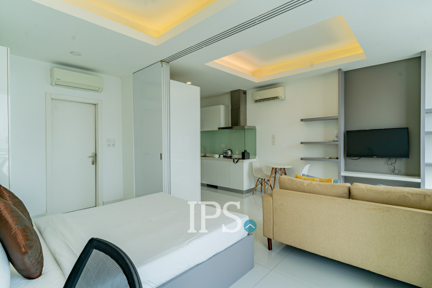 45 Sqm Studio For Rent - J Tower 1, Tonle Bassac, Phnom Penh