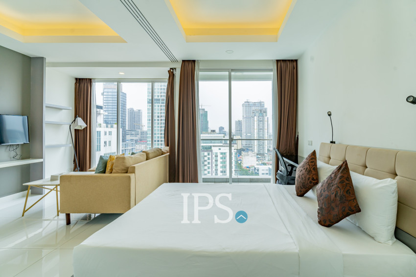 45 Sqm Studio For Rent - J Tower 1, Tonle Bassac, Phnom Penh