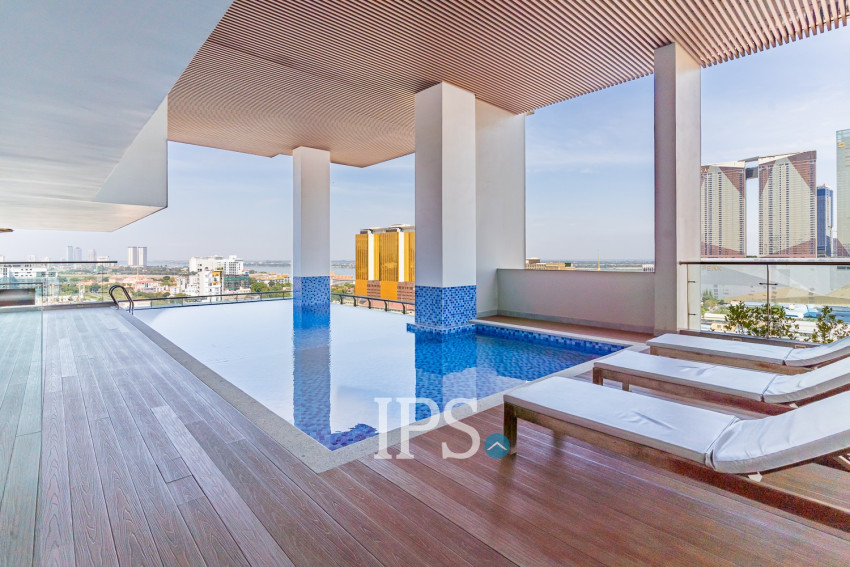 3 Bedroom Serviced Apartment For Rent - Tonle Bassac, Phnom Penh