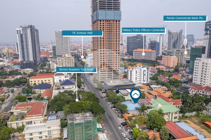 1,377 Sqm Commercial Retail Space For Lease - Boeung Kak 1, Toul Kork, Phnom Penh