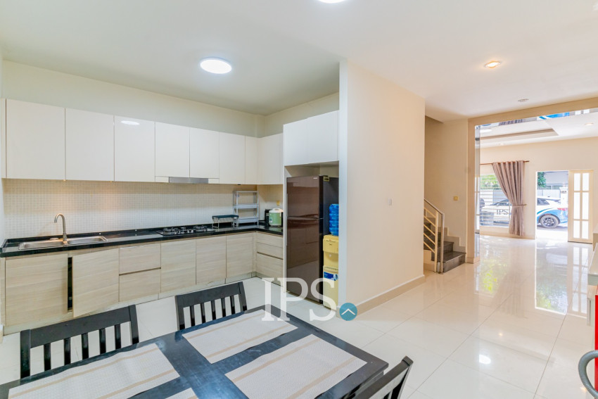 4 Bedroom Linked Villa For Rent - Borey Peng Huoth, Russey Keo, Phnom Penh