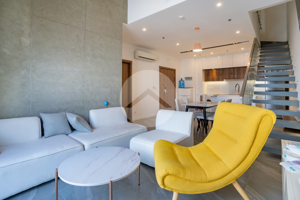 Duplex 2 Bedroom Condo For Rent - Chroy Changvar, Phnom Penh - Image 2