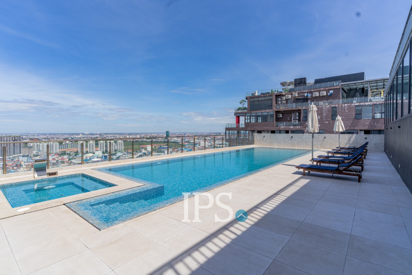1 Bedroom Condo For Rent - Time Square 2, Toul Kork, Phnom Penh