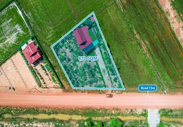 870 Sqm Residential Land For Sale -  Krabei Riel, Siem Reap thumbnail