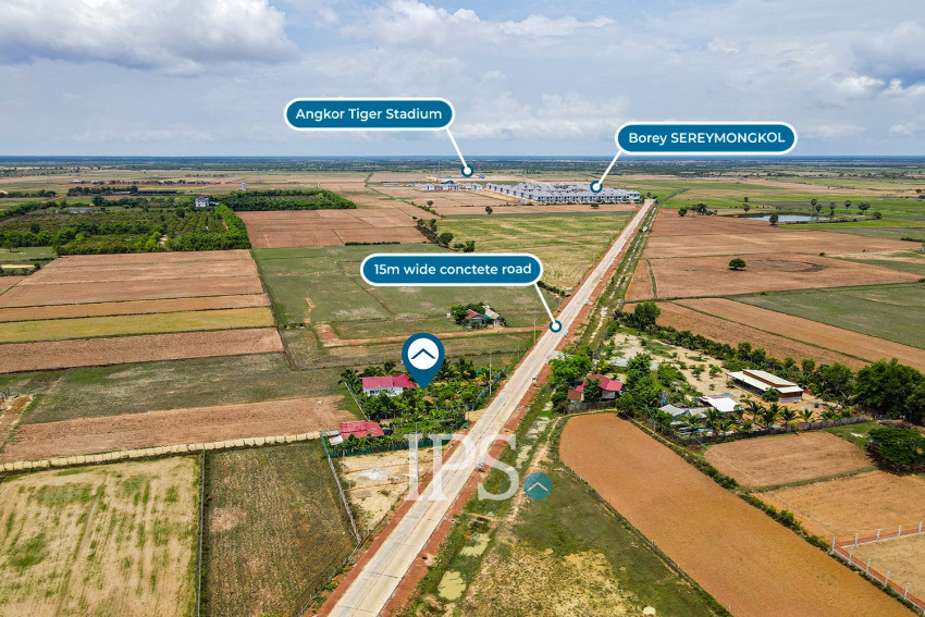 870 Sqm Residential Land For Sale -  Krabei Riel, Siem Reap
