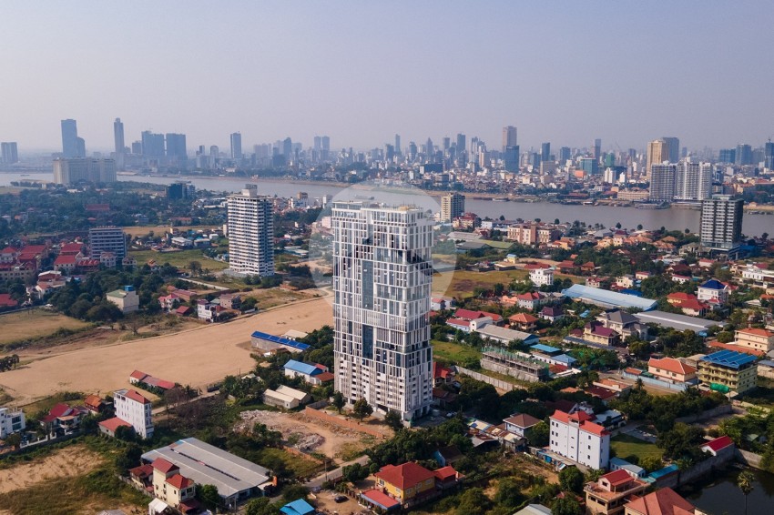 13th Floor Studio Condo For Sale - The Vincent, Chroy Changvar, Phnom Penh