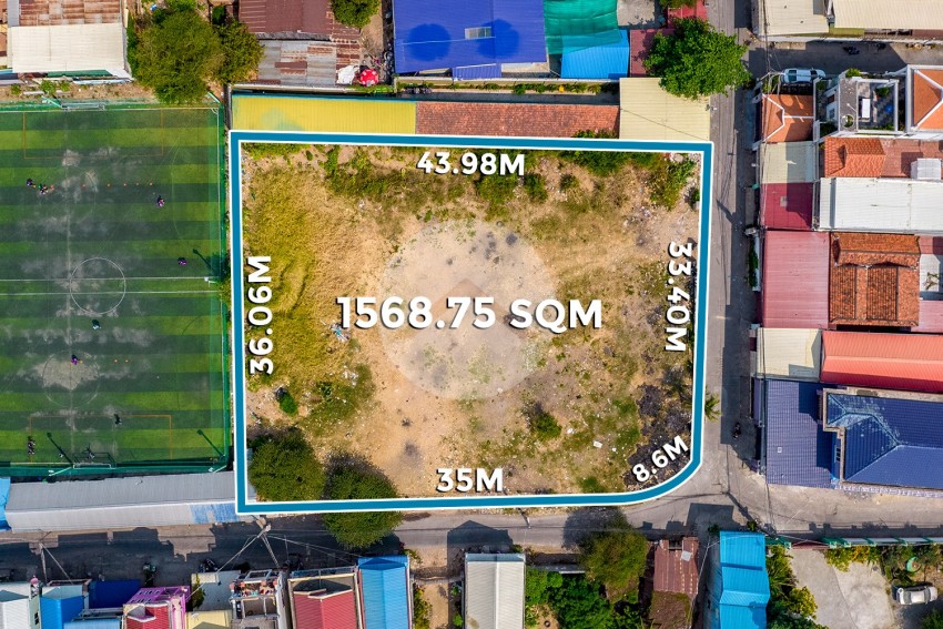1, 804 Sqm Corner Land For Sale - Steung Meanchey 1, Phnom Penh